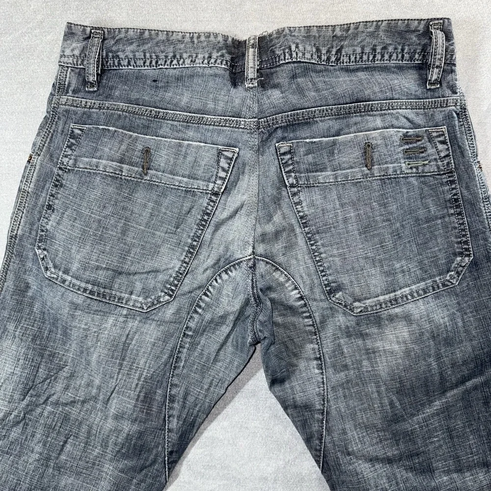 Diesel‎ Jeans Men 31x30 Gray Blue Bumix Tapered Leg Lightweight Button Fly Italy